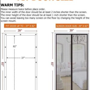 Magnetic Screen Door Mesh Curtain Durable Heavy Duty Mosquito Net Bug Hands Free