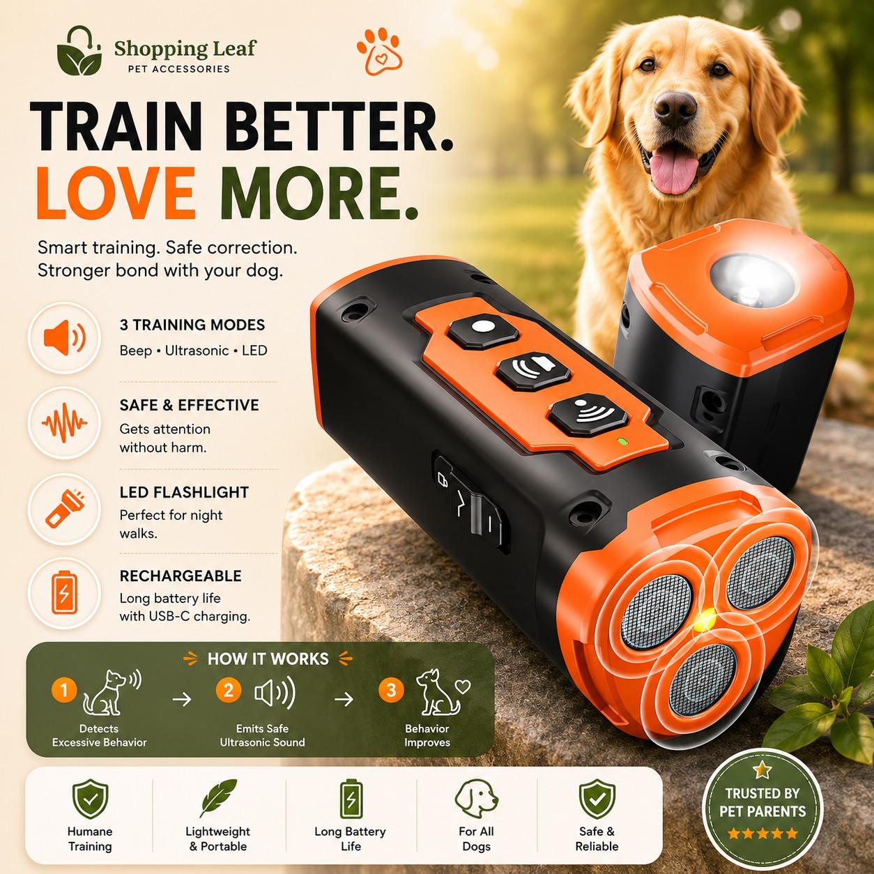 Dog Bark Device Stops Bad Behavior